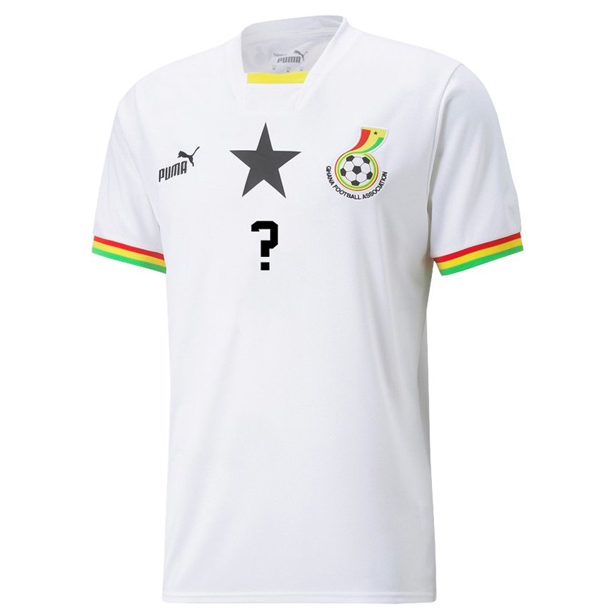 Niño Camiseta Ghana Su Nombre #0 Blanco 1ª Equipación 22-24 La Camisa Perú