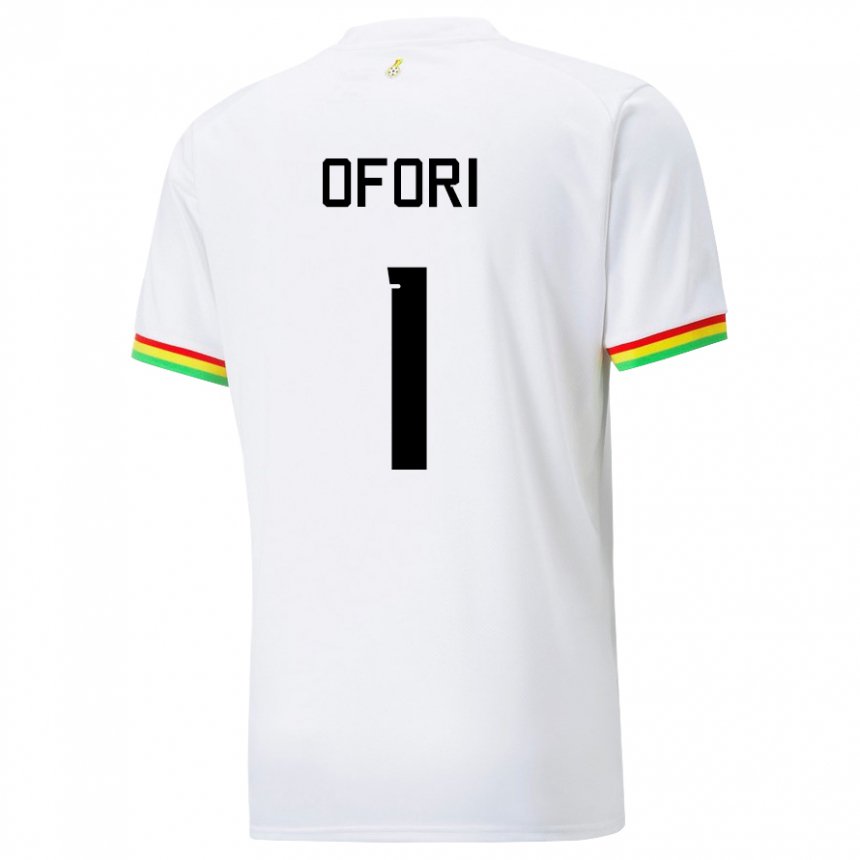 Niño Camiseta Ghana Richard Ofori #1 Blanco 1ª Equipación 22-24 La Camisa Perú