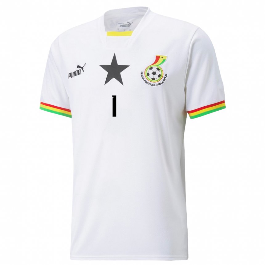 Niño Camiseta Ghana Richard Ofori #1 Blanco 1ª Equipación 22-24 La Camisa Perú