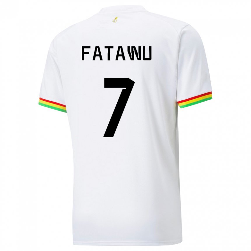 Niño Camiseta Ghana Issahaku Fatawu #7 Blanco 1ª Equipación 22-24 La Camisa Perú