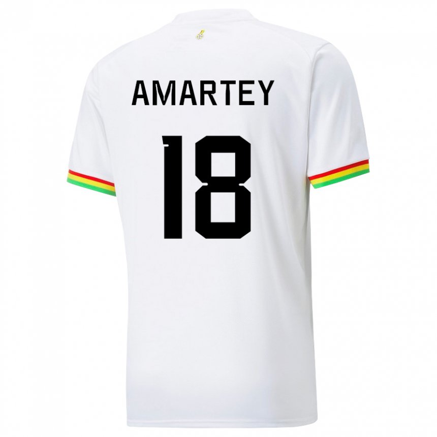 Niño Camiseta Ghana Daniel Amartey #18 Blanco 1ª Equipación 22-24 La Camisa Perú