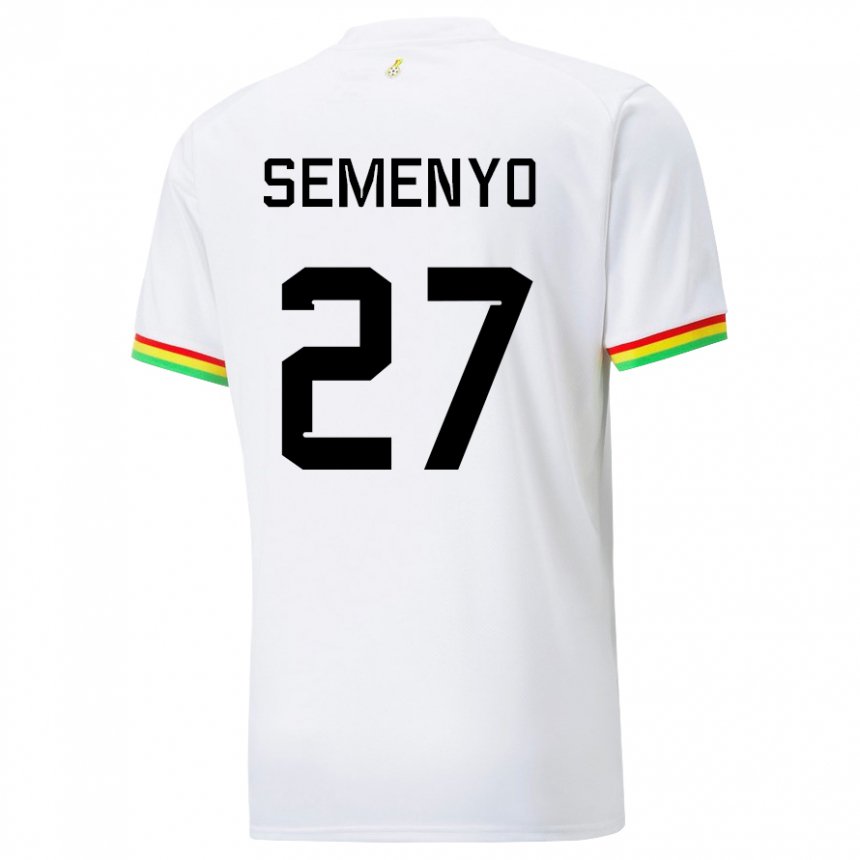 Niño Camiseta Ghana Antoine Semenyo #27 Blanco 1ª Equipación 22-24 La Camisa Perú