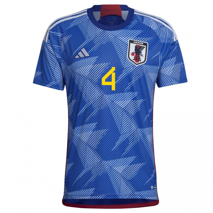 Niño Camiseta Japón Ayumu Seko #4 Azul Real 1ª Equipación 22-24 La Camisa Perú