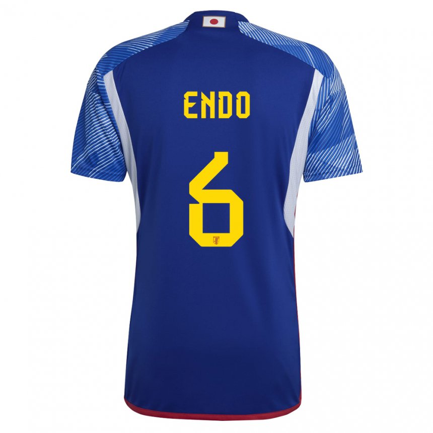 Niño Camiseta Japón Wataru Endo #6 Azul Real 1ª Equipación 22-24 La Camisa Perú