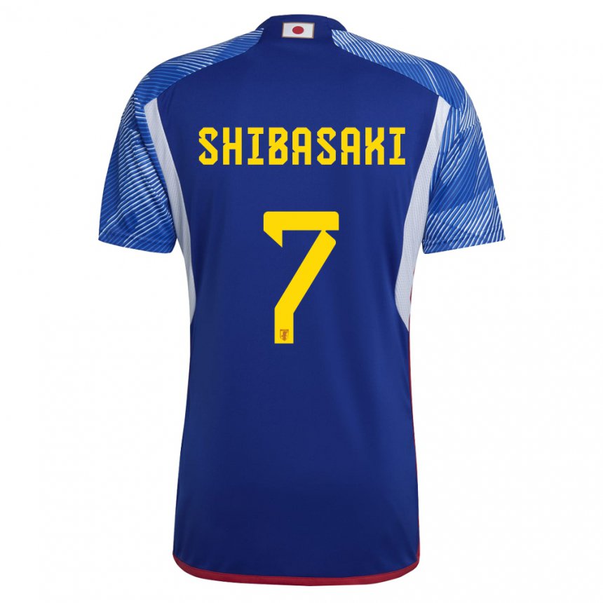 Niño Camiseta Japón Gaku Shibasaki #7 Azul Real 1ª Equipación 22-24 La Camisa Perú