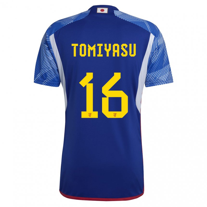 Niño Camiseta Japón Takehiro Tomiyasu #16 Azul Real 1ª Equipación 22-24 La Camisa Perú