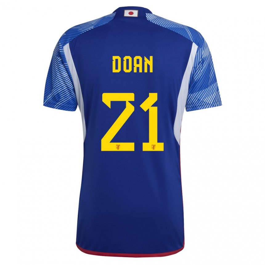 Niño Camiseta Japón Ritsu Doan #21 Azul Real 1ª Equipación 22-24 La Camisa Perú