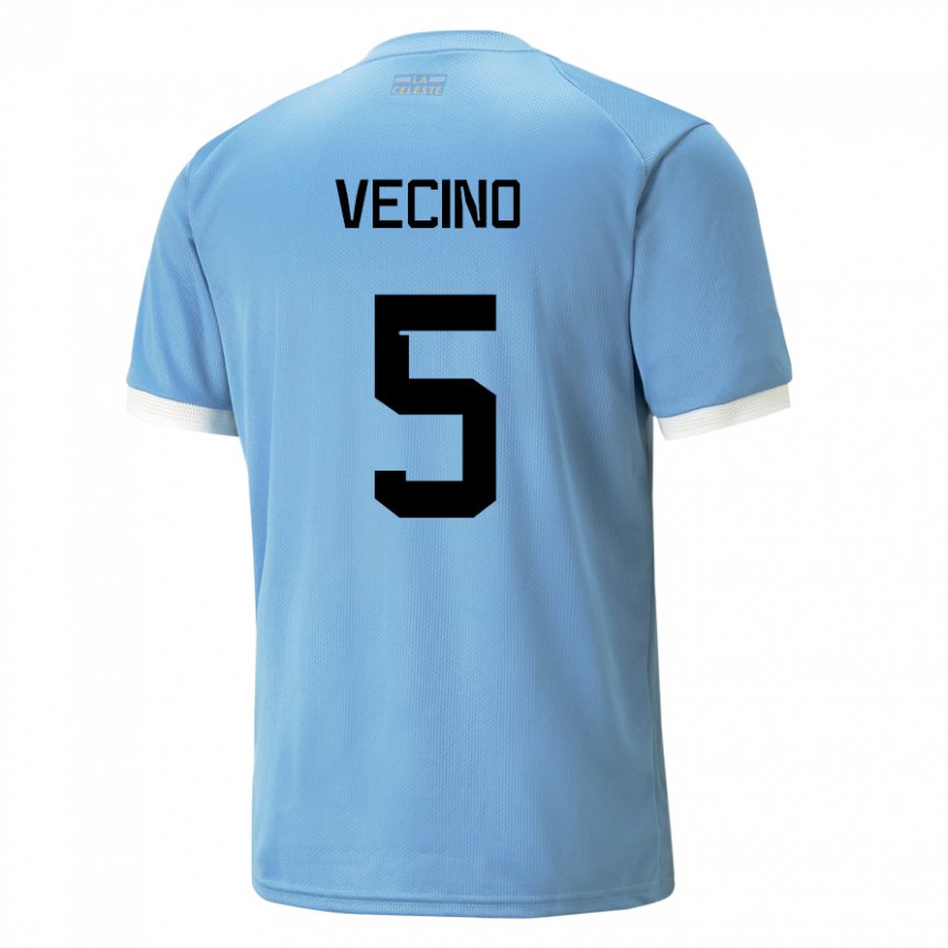 Niño Camiseta Uruguay Matias Vecino #5 Azul 1ª Equipación 22-24 La Camisa Perú