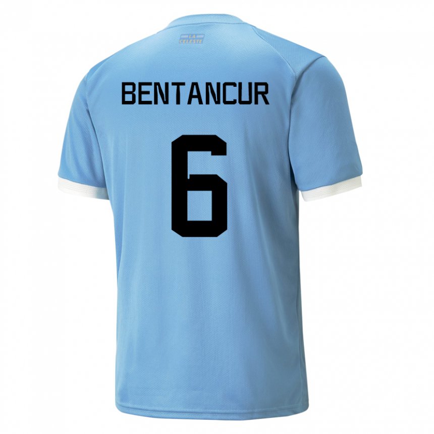 Niño Camiseta Uruguay Rodrigo Bentancur #6 Azul 1ª Equipación 22-24 La Camisa Perú