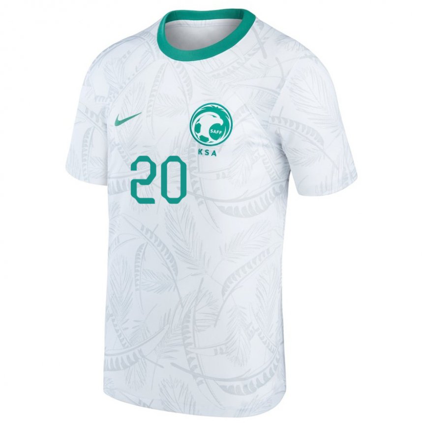 Niño Camiseta Arabia Saudita Haroune Camara #20 Blanco 1ª Equipación 22-24 La Camisa Perú