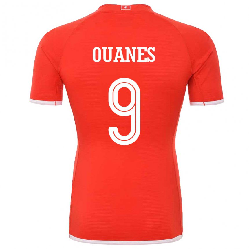 Niño Camiseta Túnez Mortadha Ben Ouanes #9 Rojo 1ª Equipación 22-24 La Camisa Perú