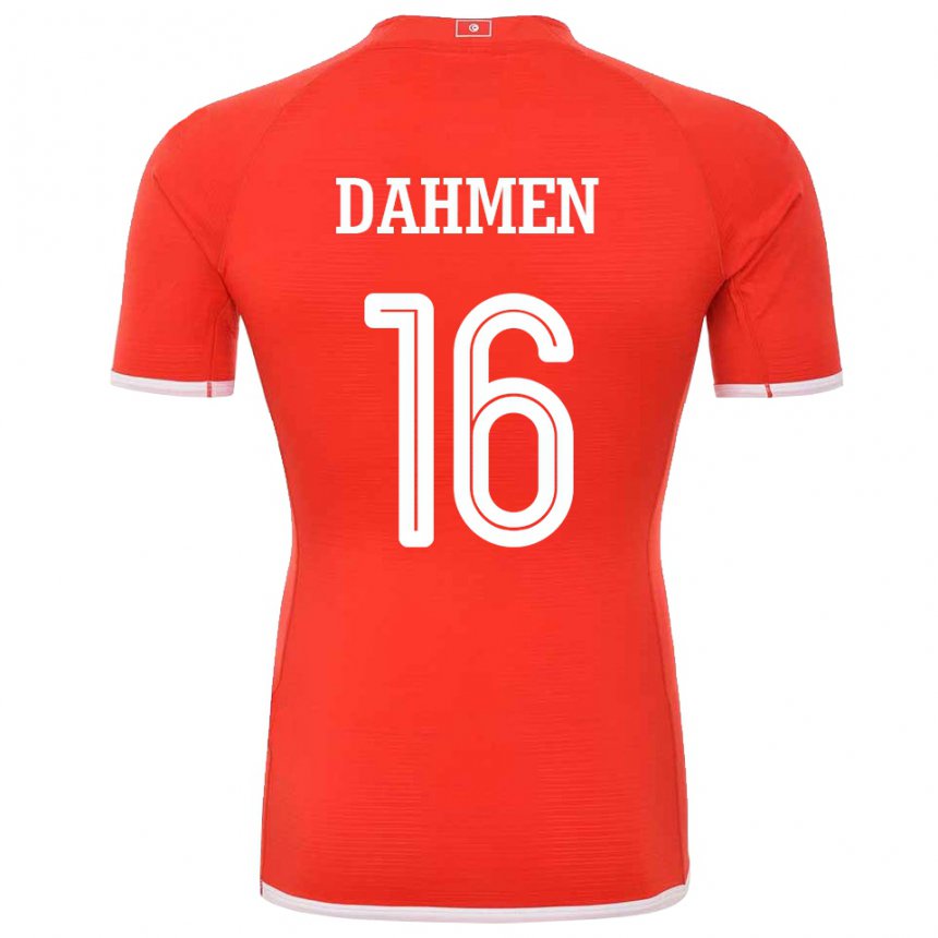 Niño Camiseta Túnez Aymen Dahmen #16 Rojo 1ª Equipación 22-24 La Camisa Perú