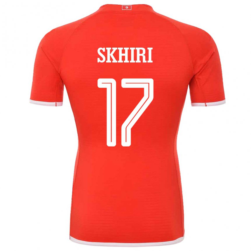 Niño Camiseta Túnez Ellyes Skhiri #17 Rojo 1ª Equipación 22-24 La Camisa Perú