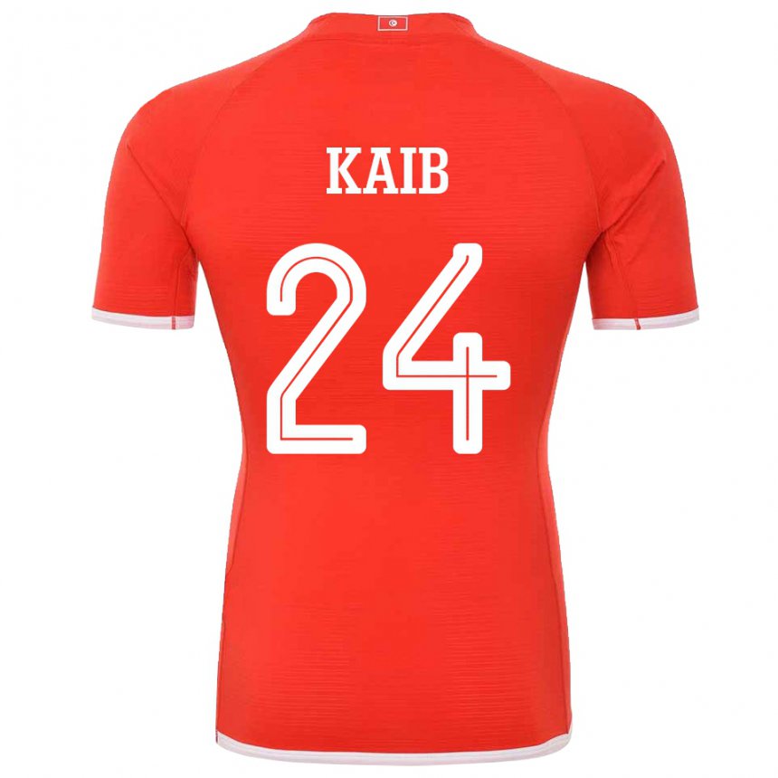 Niño Camiseta Túnez Rami Kaib #24 Rojo 1ª Equipación 22-24 La Camisa Perú