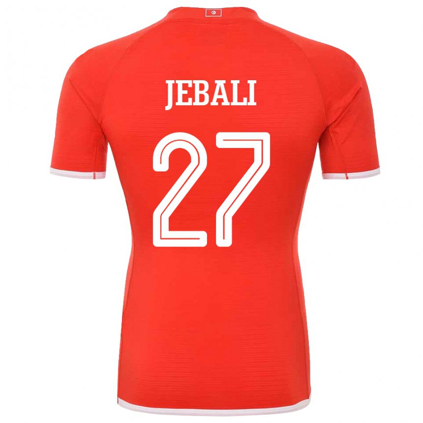 Niño Camiseta Túnez Issam Jebali #27 Rojo 1ª Equipación 22-24 La Camisa Perú