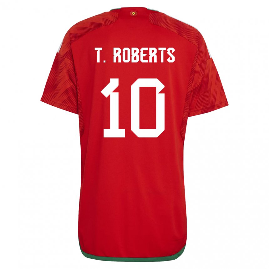 Niño Camiseta Gales Tyler Roberts #10 Rojo 1ª Equipación 22-24 La Camisa Perú