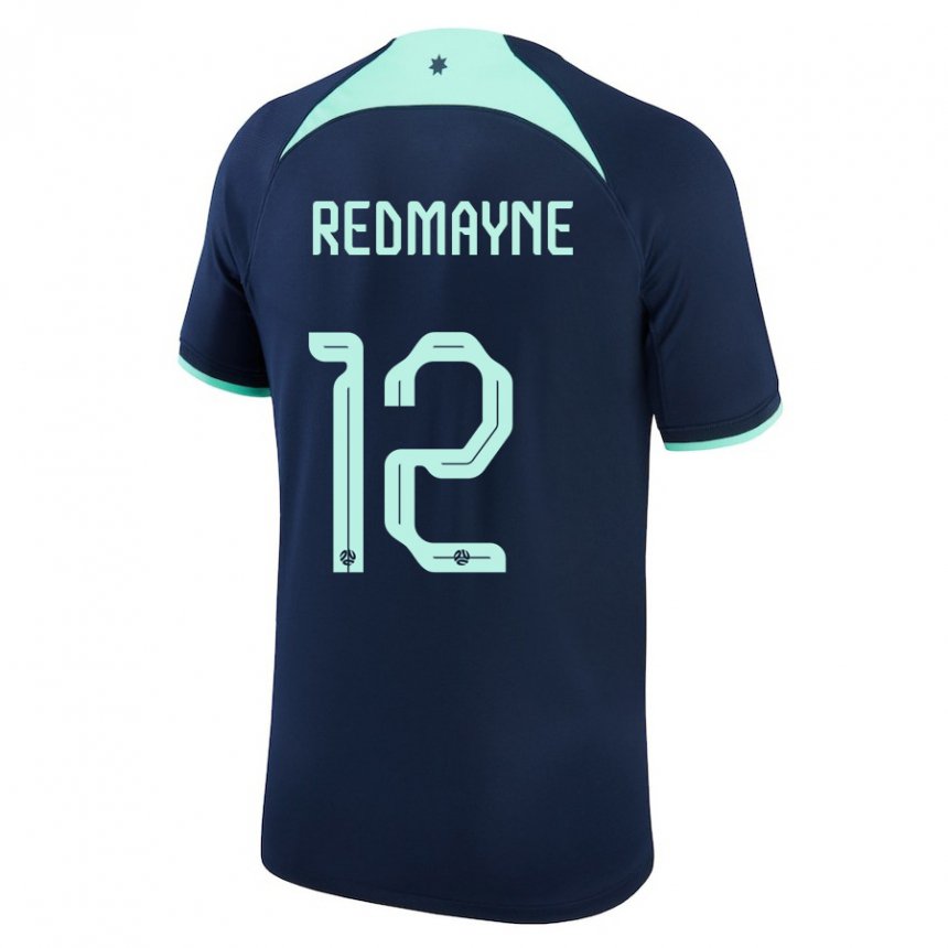Niño Camiseta Australia Andrew Redmayne #12 Azul Oscuro 2ª Equipación 22-24 La Camisa Perú