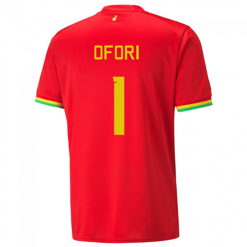 Niño Camiseta Ghana Richard Ofori #1 Rojo 2ª Equipación 22-24 La Camisa Perú