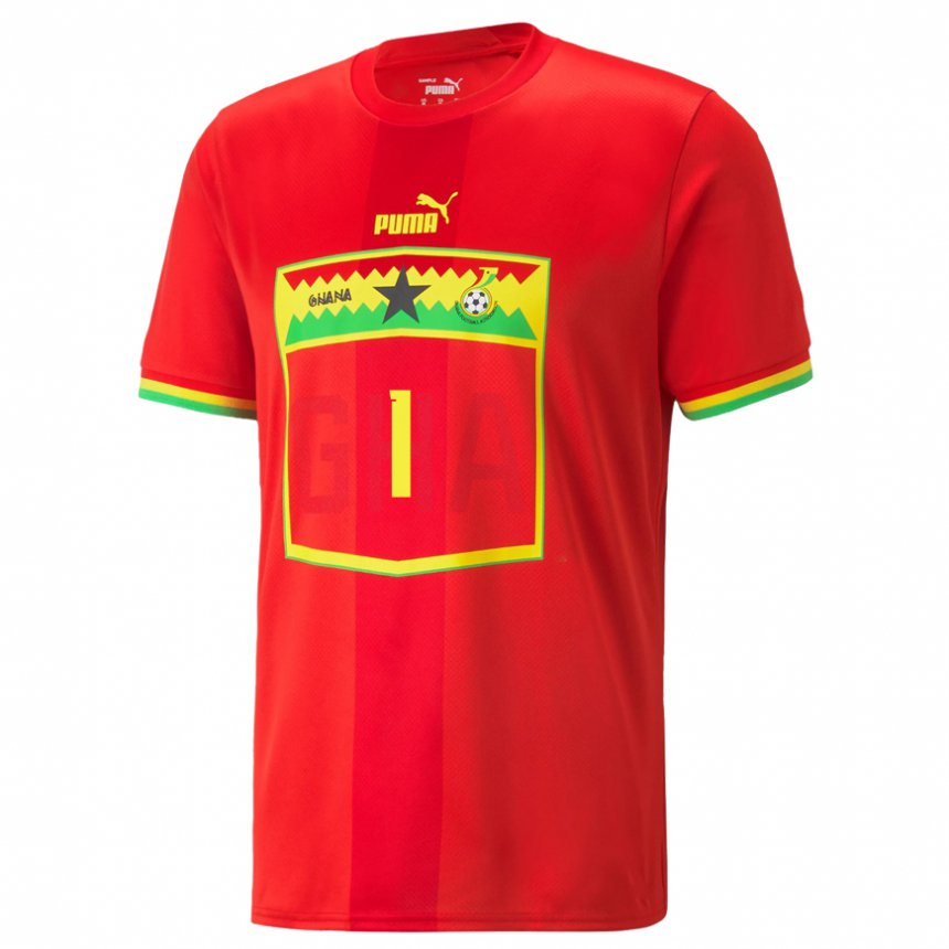 Niño Camiseta Ghana Richard Ofori #1 Rojo 2ª Equipación 22-24 La Camisa Perú