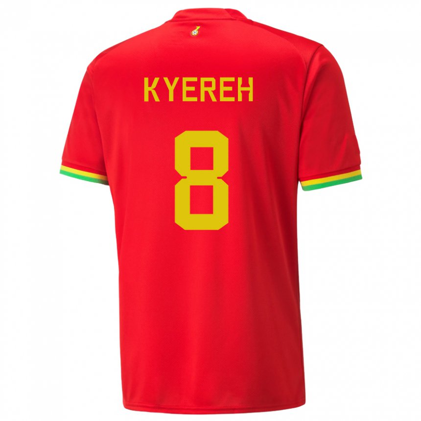 Niño Camiseta Ghana Daniel-kofi Kyereh #8 Rojo 2ª Equipación 22-24 La Camisa Perú