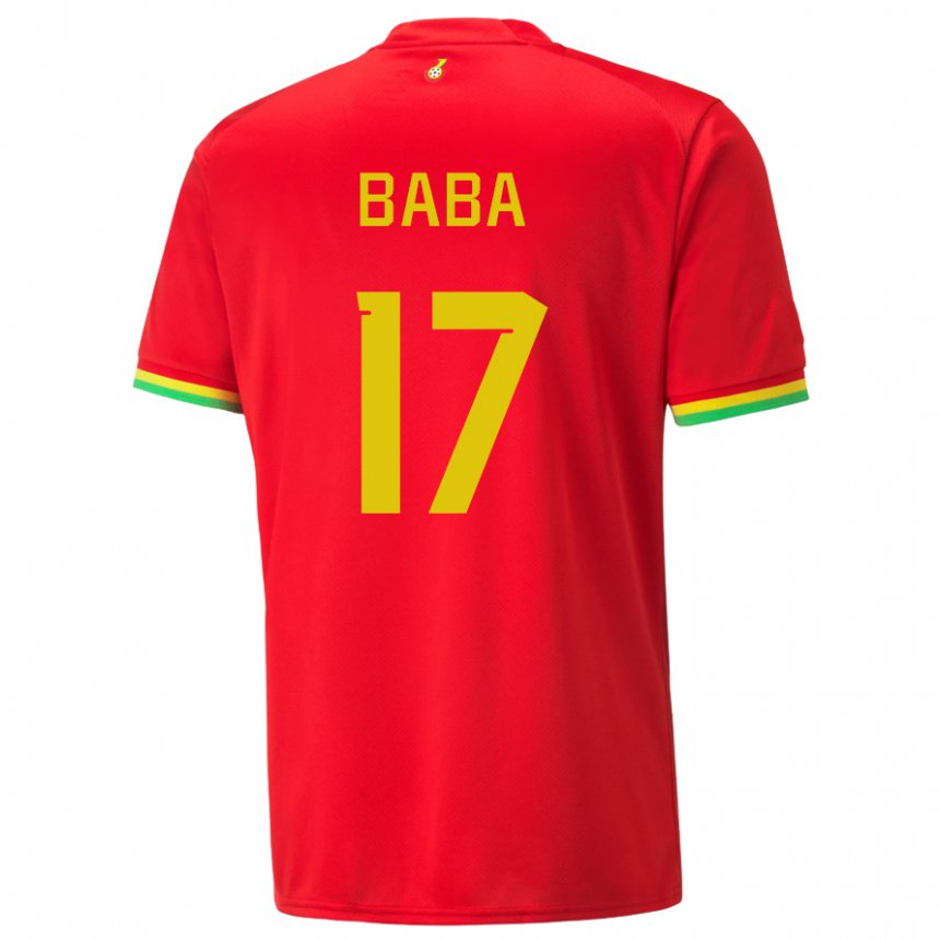 Niño Camiseta Ghana Abdul-rahman Baba #17 Rojo 2ª Equipación 22-24 La Camisa Perú