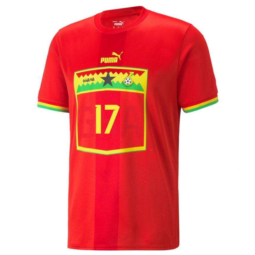 Niño Camiseta Ghana Abdul-rahman Baba #17 Rojo 2ª Equipación 22-24 La Camisa Perú