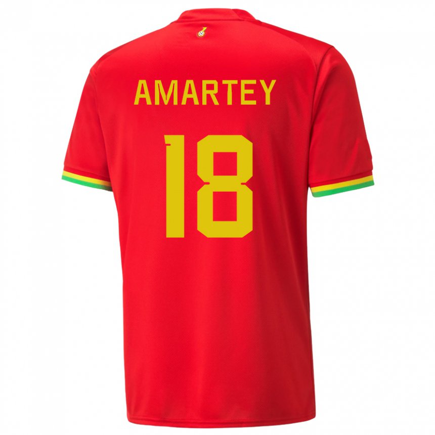 Niño Camiseta Ghana Daniel Amartey #18 Rojo 2ª Equipación 22-24 La Camisa Perú