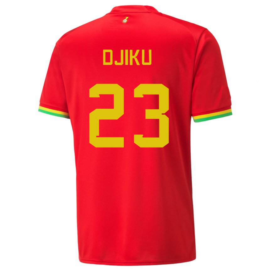 Niño Camiseta Ghana Alexander Djiku #23 Rojo 2ª Equipación 22-24 La Camisa Perú