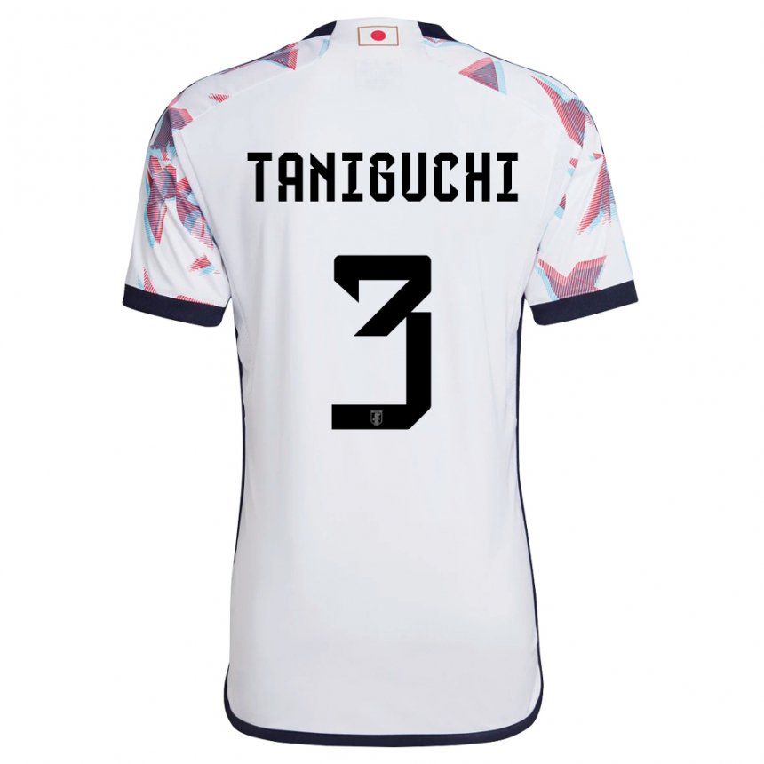 Niño Camiseta Japón Shogo Taniguchi #3 Blanco 2ª Equipación 22-24 La Camisa Perú