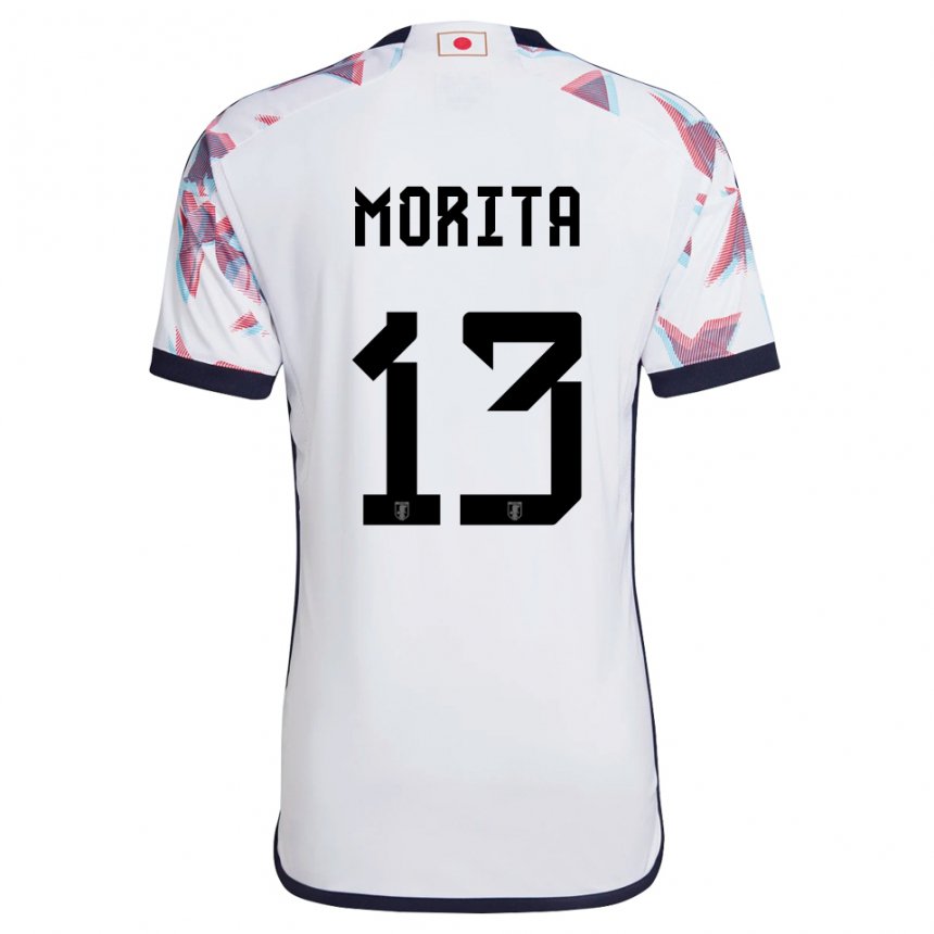 Niño Camiseta Japón Hidemasa Morita #13 Blanco 2ª Equipación 22-24 La Camisa Perú