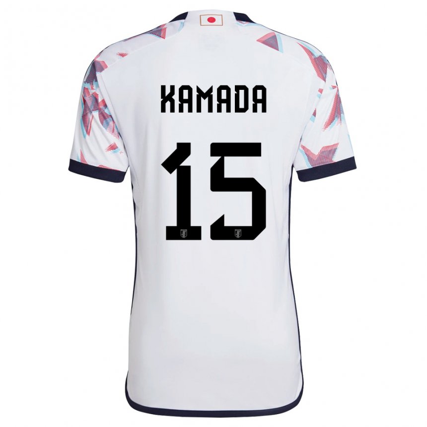 Niño Camiseta Japón Daichi Kamada #15 Blanco 2ª Equipación 22-24 La Camisa Perú