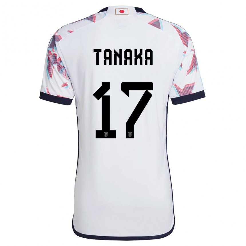 Niño Camiseta Japón Ao Tanaka #17 Blanco 2ª Equipación 22-24 La Camisa Perú