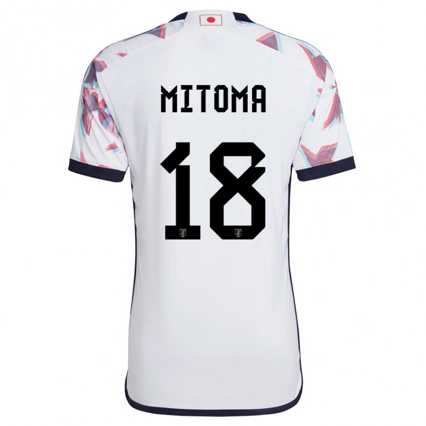 Niño Camiseta Japón Kaoru Mitoma #18 Blanco 2ª Equipación 22-24 La Camisa Perú