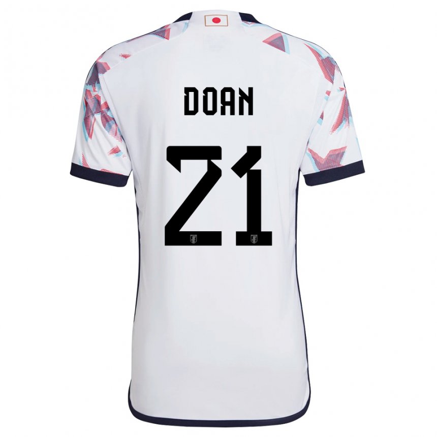 Niño Camiseta Japón Ritsu Doan #21 Blanco 2ª Equipación 22-24 La Camisa Perú