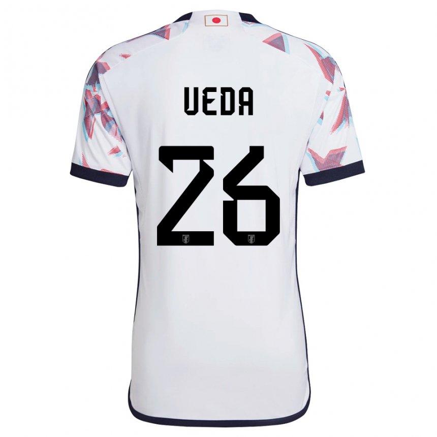 Niño Camiseta Japón Ayase Ueda #26 Blanco 2ª Equipación 22-24 La Camisa Perú