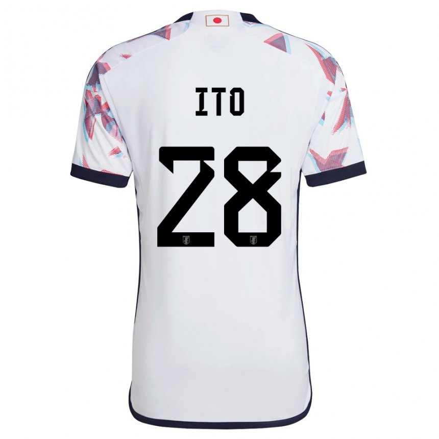 Niño Camiseta Japón Hiroki Ito #28 Blanco 2ª Equipación 22-24 La Camisa Perú