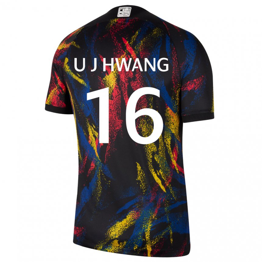 Niño Camiseta Corea Del Sur Ui-jo Hwang #16 Multicolores 2ª Equipación 22-24 La Camisa Perú