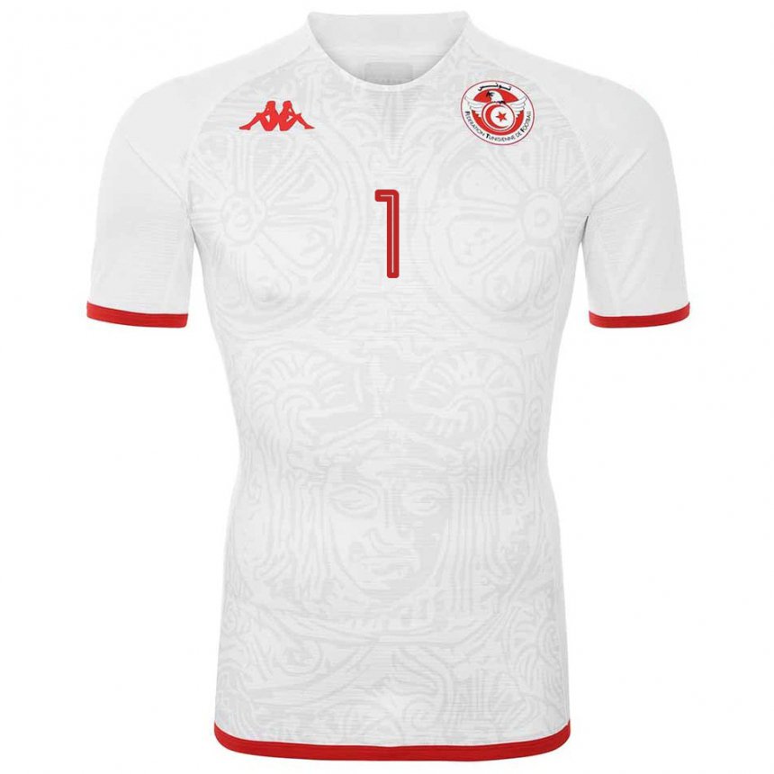 Niño Camiseta Túnez Mohamed Sedki Debchi #1 Blanco 2ª Equipación 22-24 La Camisa Perú