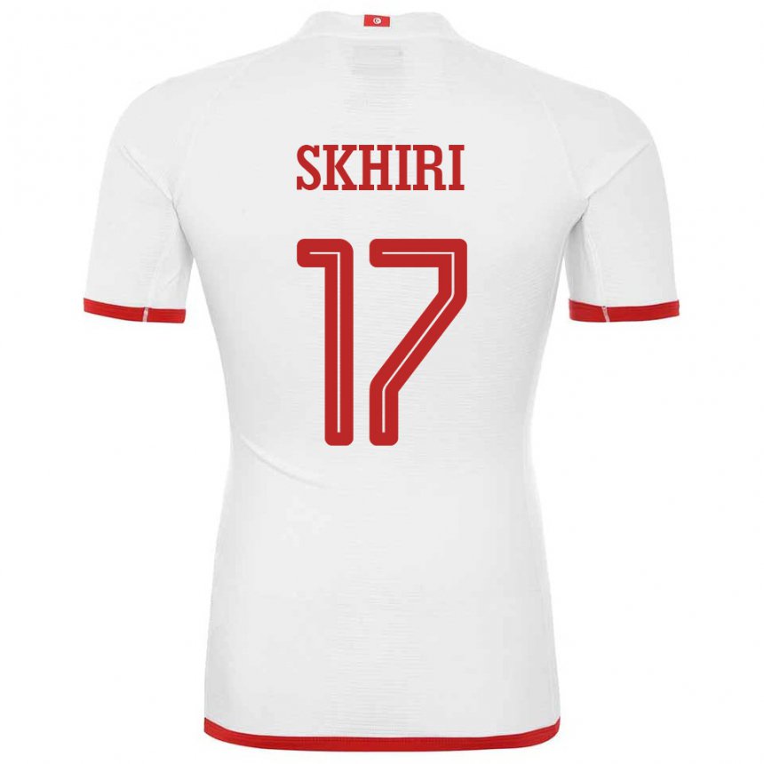 Niño Camiseta Túnez Ellyes Skhiri #17 Blanco 2ª Equipación 22-24 La Camisa Perú