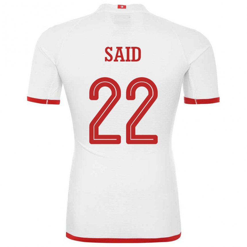 Niño Camiseta Túnez Bechir Ben Said #22 Blanco 2ª Equipación 22-24 La Camisa Perú