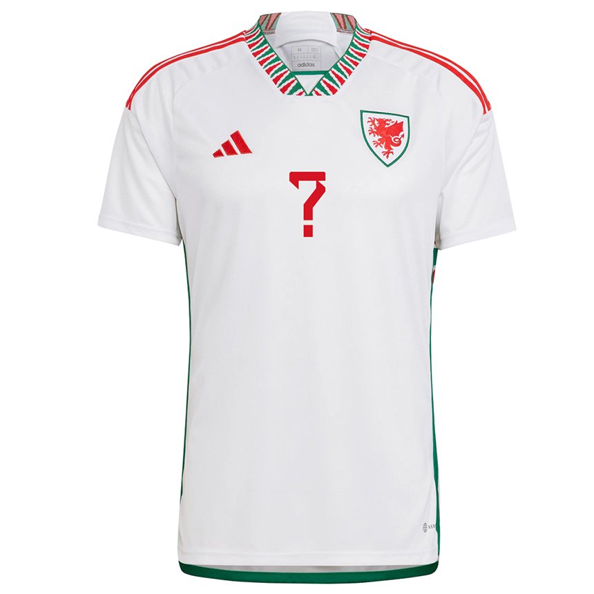 Niño Camiseta Gales Su Nombre #0 Blanco 2ª Equipación 22-24 La Camisa Perú