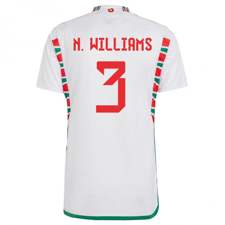 Niño Camiseta Gales Neco Williams #3 Blanco 2ª Equipación 22-24 La Camisa Perú