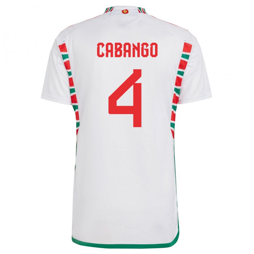 Niño Camiseta Gales Ben Cabango #4 Blanco 2ª Equipación 22-24 La Camisa Perú