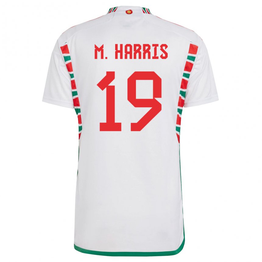 Niño Camiseta Gales Mark Harris #19 Blanco 2ª Equipación 22-24 La Camisa Perú