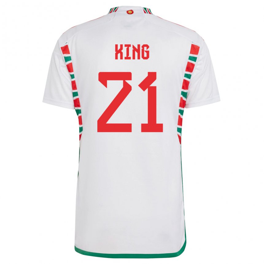 Niño Camiseta Gales Tom King #21 Blanco 2ª Equipación 22-24 La Camisa Perú