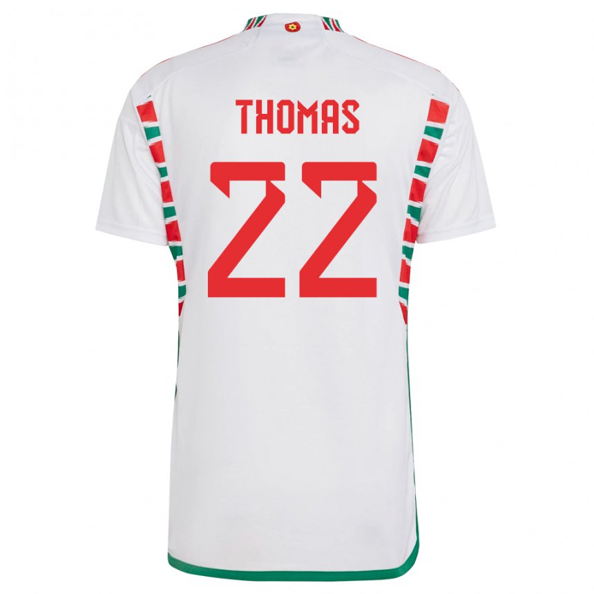 Niño Camiseta Gales Sorba Thomas #22 Blanco 2ª Equipación 22-24 La Camisa Perú