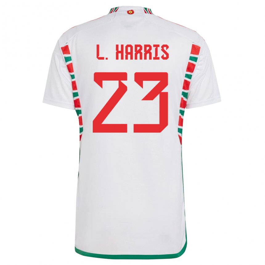 Niño Camiseta Gales Luke Harris #23 Blanco 2ª Equipación 22-24 La Camisa Perú