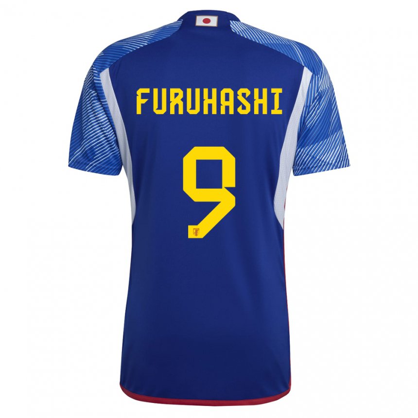 Hombre Camiseta Japón Kyogo Furuhashi #9 Azul Real 1ª Equipación 22-24 La Camisa Perú