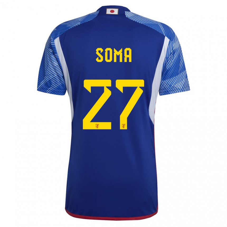 Hombre Camiseta Japón Yuki Soma #27 Azul Real 1ª Equipación 22-24 La Camisa Perú