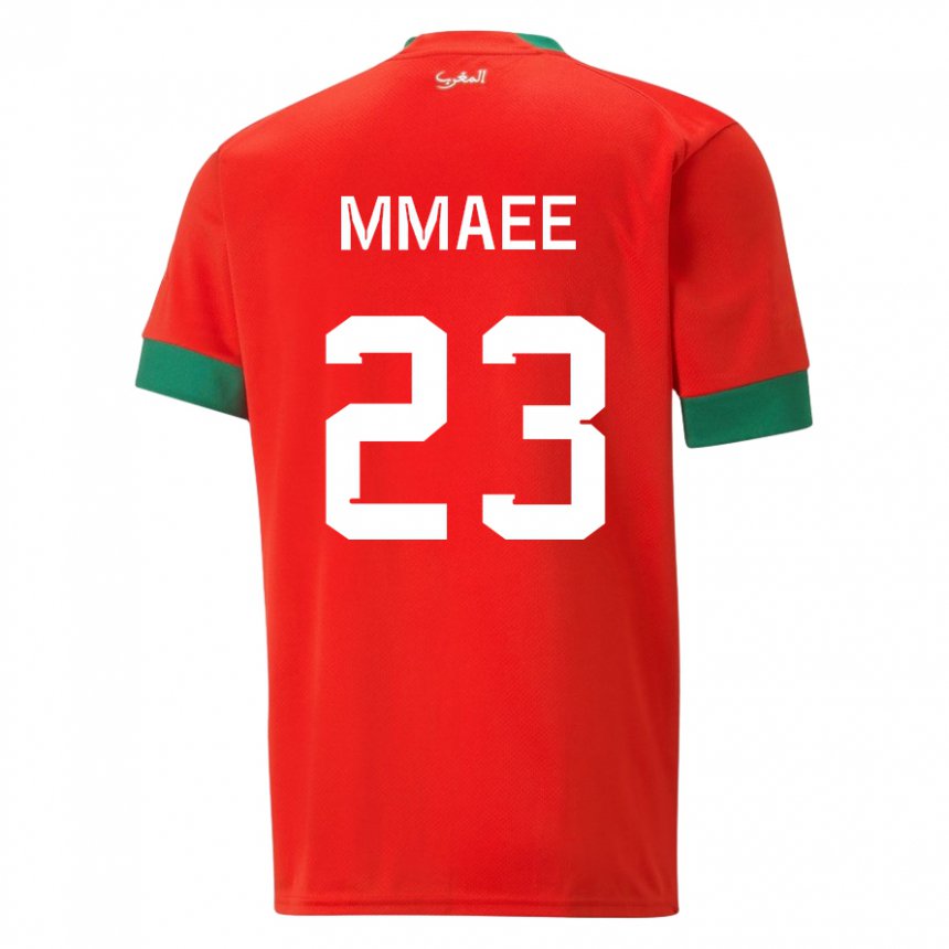 Hombre Camiseta Marruecos Ryan Mmaee #23 Rojo 1ª Equipación 22-24 La Camisa Perú